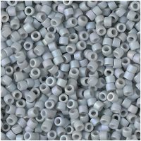 DB2320 Miyuki Delica Seed Beads 11/0 Frosted Opaque Glazed Rainbow Cadet Gray 7GM