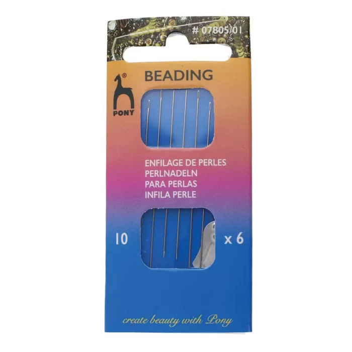 PONY Beading Needles #10, 6 Needles/Pack