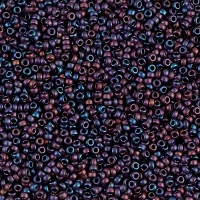 Miyuki Round Seed Beads Size 15/0 Matte Metallic Dark Raspberry 8.2GM