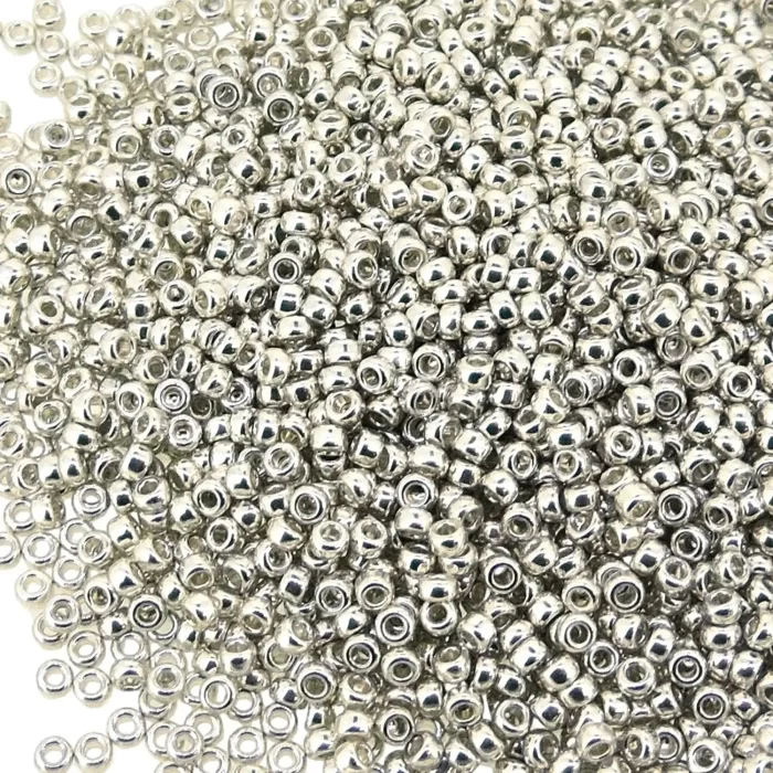 Miyuki Round Seed Beads 15/0 Galvanized Silver, Gold, Black - Image 4
