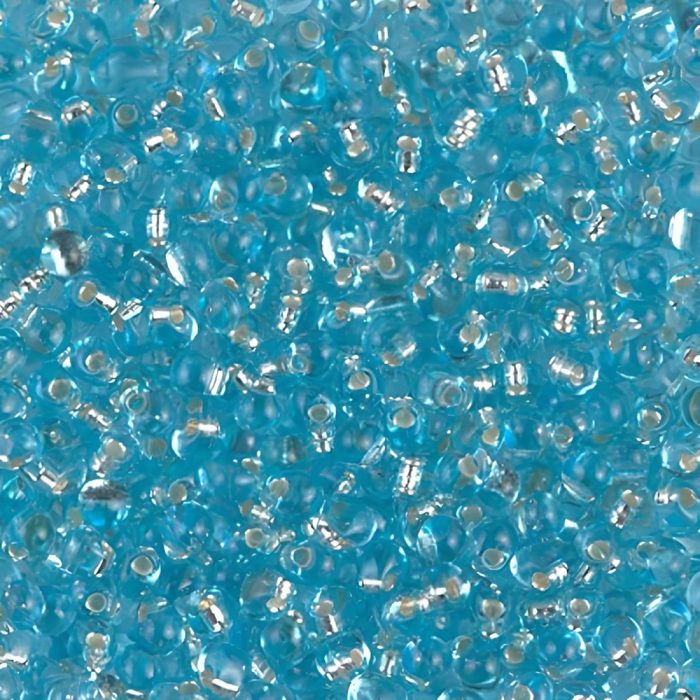 Miyuki Drop Beads 2.8mm 9GM Silver Lined Aqua