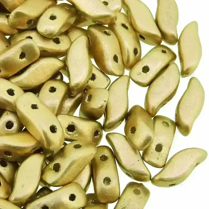 StormDuo Beads 3x7mm, Pale Gold/ Aztec Gold 12GM/100pcs