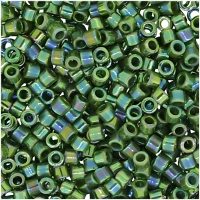 DB1575 Miyuki Delica Seed Beads Size 11/0 Opaque Avocado AB 7GM