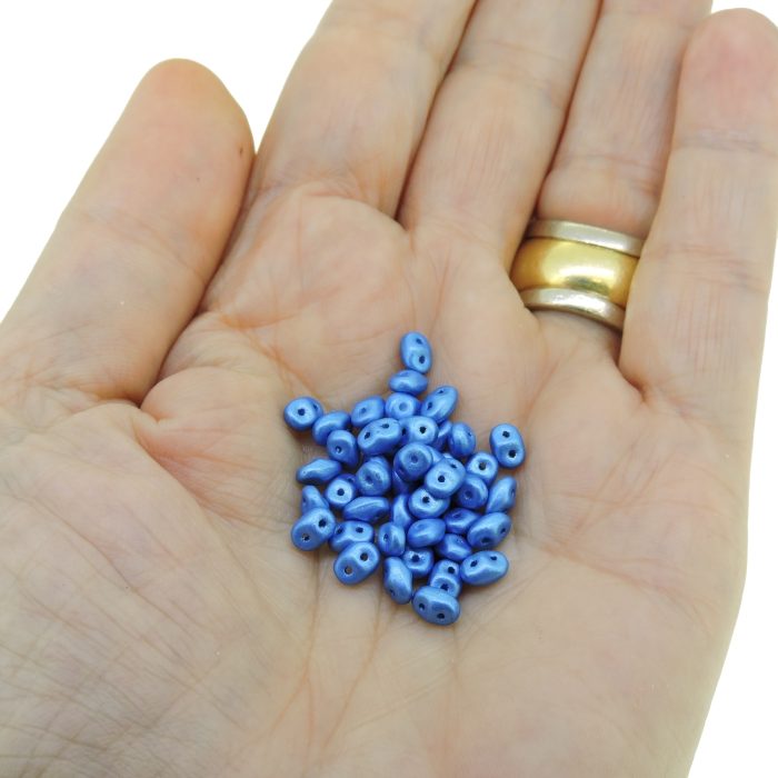 Set of 10 Colors, 120GM, SuperDuo Beads 5x2.5mm, Pearl Shine Collection in Storage Box - Image 3