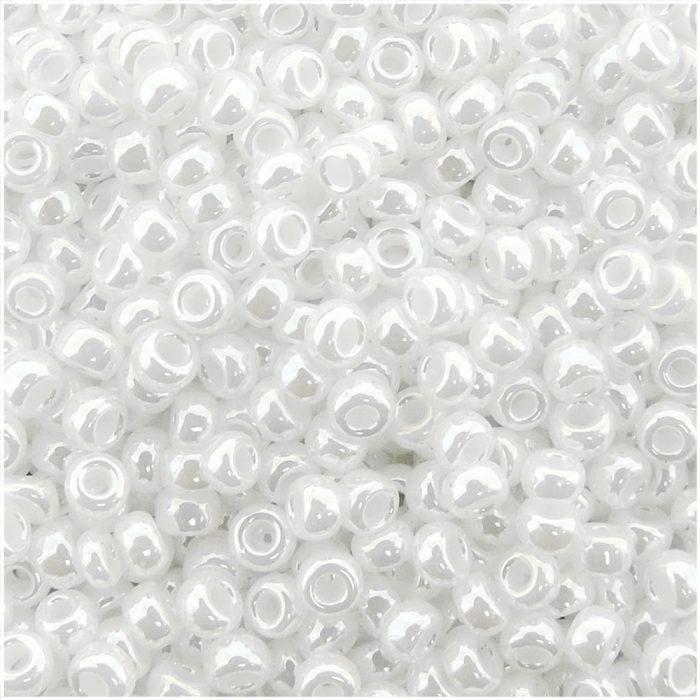 Miyuki Round Seed Beads Size 11/0 50GM Bulk Pearl White Ceylon