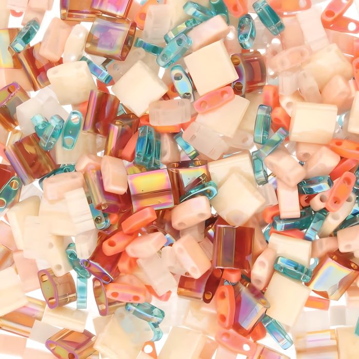 Miyuki Tila Beads 2-Hole 3 Shape Mix Island Hopper BULK 50GM