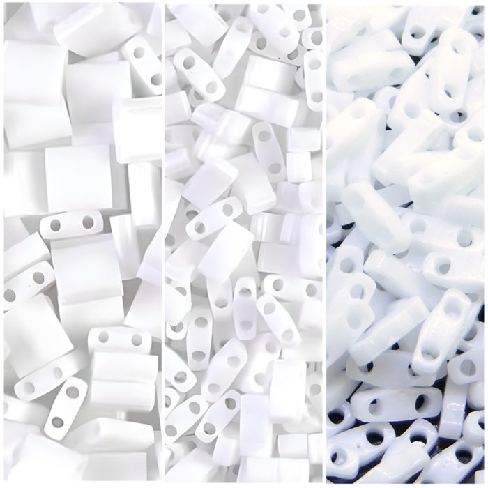 Miyuki Multipack Full-, Half- and Quarter Tila Beads White