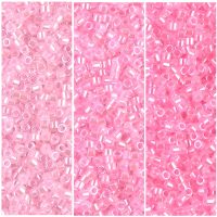 Set of 3 Colors, 21GM Miyuki Delica Seed Beads 11/0 DB244 DB245 DB246