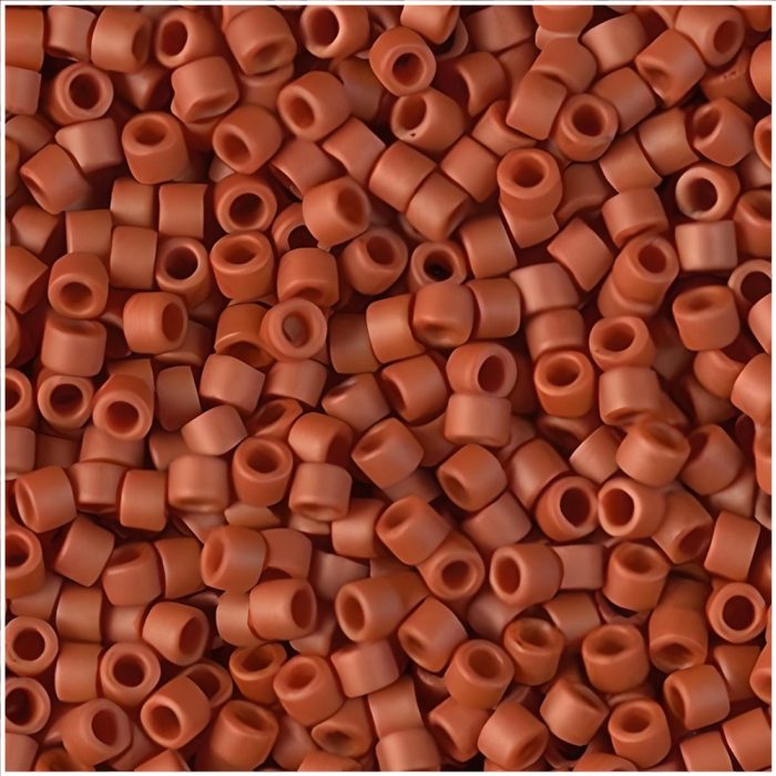 DB2288 Miyuki Delica Seed Beads 11/0 Frosted Opaque Glazed Sienna 7GM