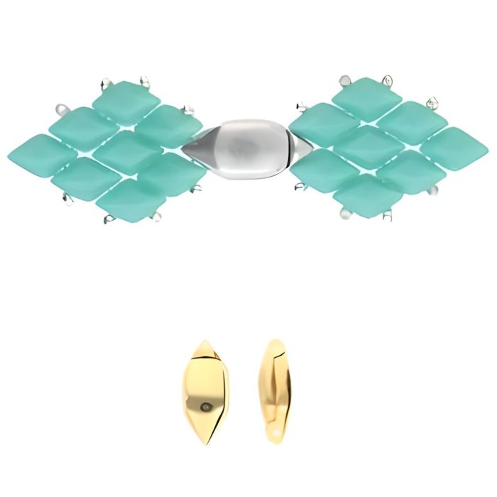 Cymbal Magnetic Clasp Ralaki for GemDuo Beads 24K Gold Plated