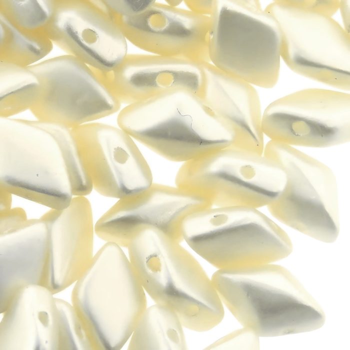 GemDUO 2-Hole beads 8x5mm 10GM - Pastel Light Cream