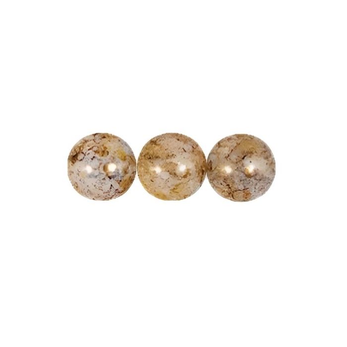 Czech Round Druk Beads 4mm - Decora Cinnamon Toast 100pcs