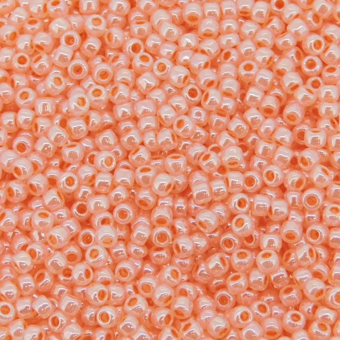 Seed Beads Round Size 11/0 28GM Ceylon Peach Blush